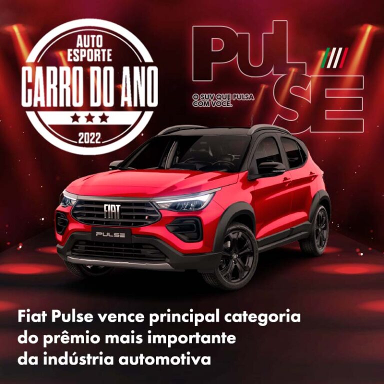 Fiat Pulse é premiado o carro do ano pela Revista Autoesporte dezembro